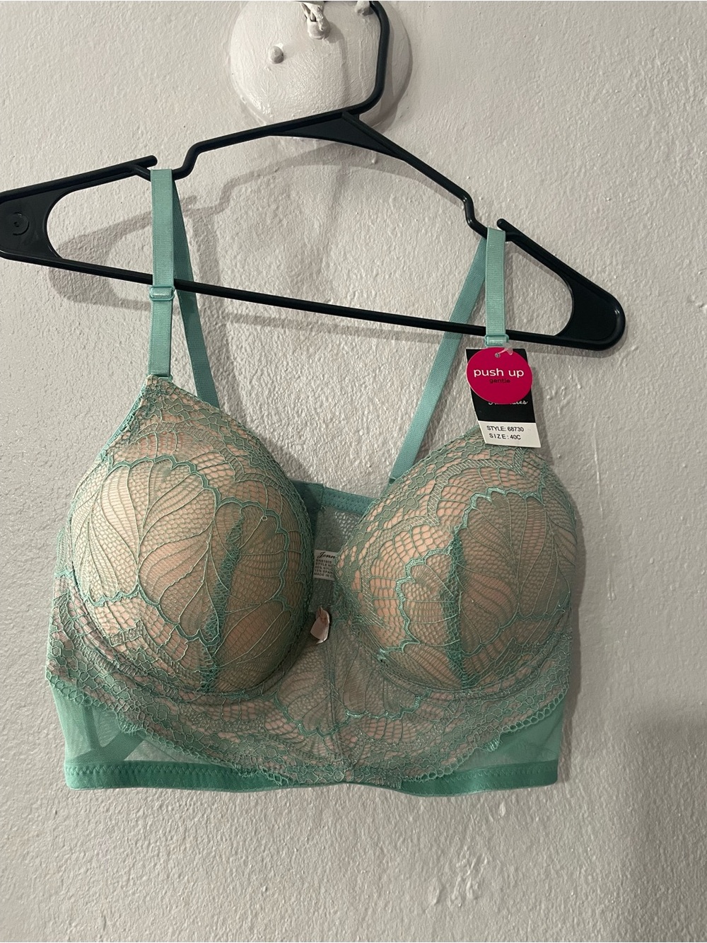 Lace Bralette in Mint Green